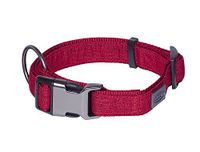 Nobby Halsband Linnen Deluxe Zwart/Grijs - M/L 40-55 cm