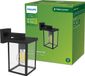 Philips LED Philips Bellini wandlamp vierkant - zwart - E27
