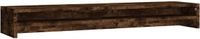vidaXL Monitorstandaard 100x24x13 cm bewerkt hout gerookt eikenkleurig