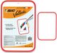BIC Velleda dubbelzijdig bord, droog afwasbaar (30 x 44 cm), perfect voor school, rode rand, 1 stuk
