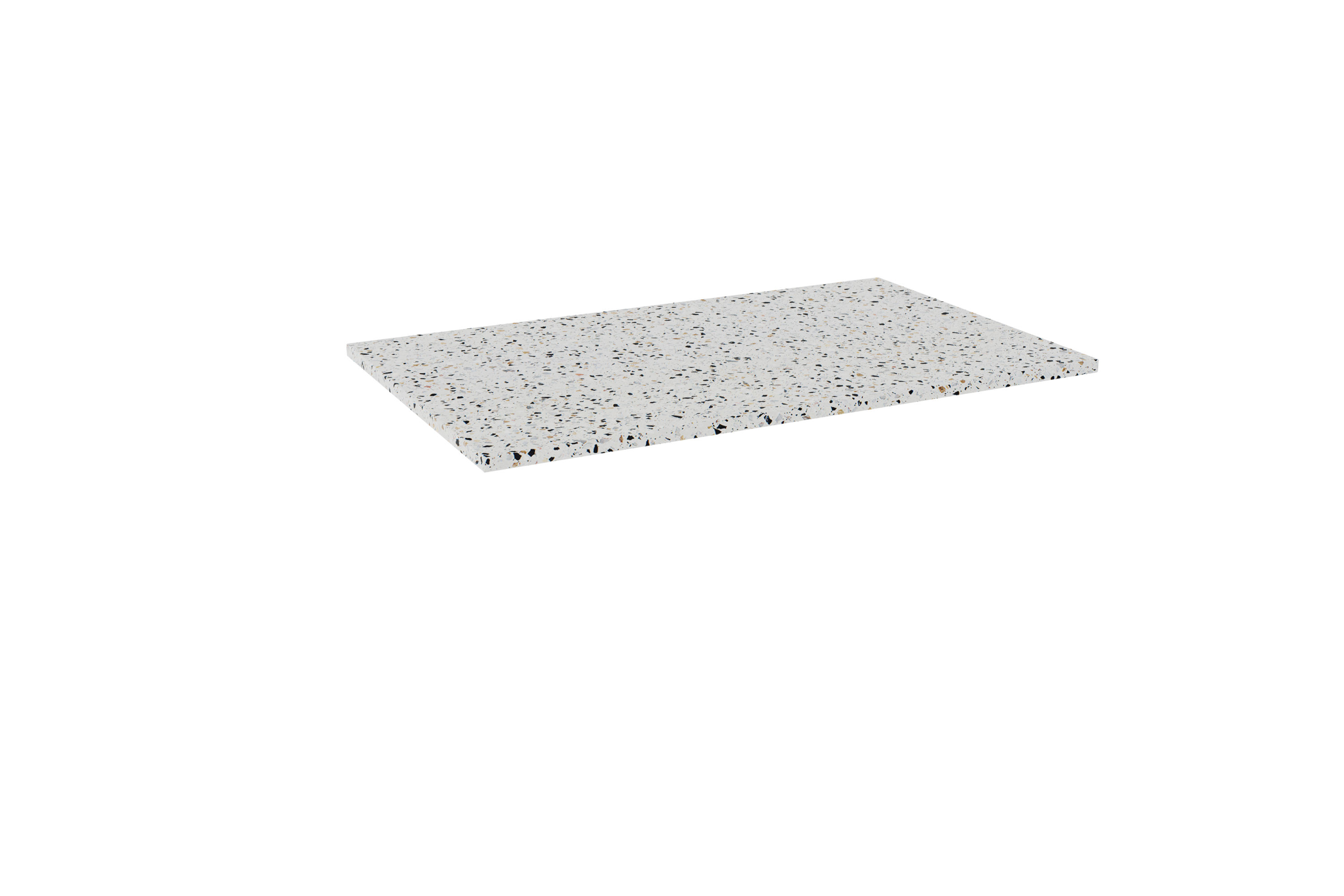 Balmani Stretto enkel tablet Bianco Nero terrazzo 90 x 55,5 cm