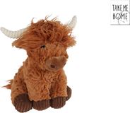 Take Me Home Knuffel Koe Pluche 20cm Bruin Multicolor