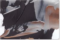 Poster de jardin - Abstrait Or - 180x120 cm - Toile de jardin pour extérieur