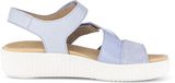 Gabor Dames Platte Sandalen Breed 44 Textiel Kunststof Leer Veters Lente/Zomer 2026