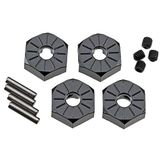 Axial Aluminium Hub smalle 12mm Black (4), Multi