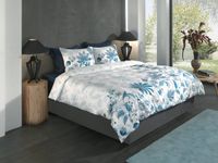 Heckettlane Dekbedovertrek Asia - Katoen-Satijn - Wit - 240x200/220 cm
