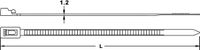 TRU COMPONENTS TC-HVCR200BK203 Kabelbinder 200 mm 7.60 mm Zwart Hersluitbaar 100 stuk(s)
