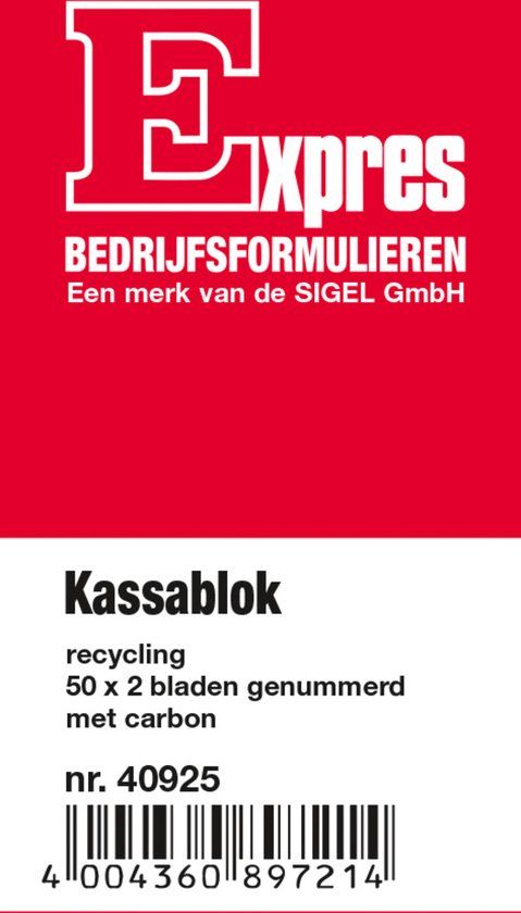 Sigel Kassablok Expres si 40925 100 x 158 mm 50 x 2 vel