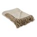 DII Stone Stripe Homespun Woven Throw, 50x60" met 2.5" pony