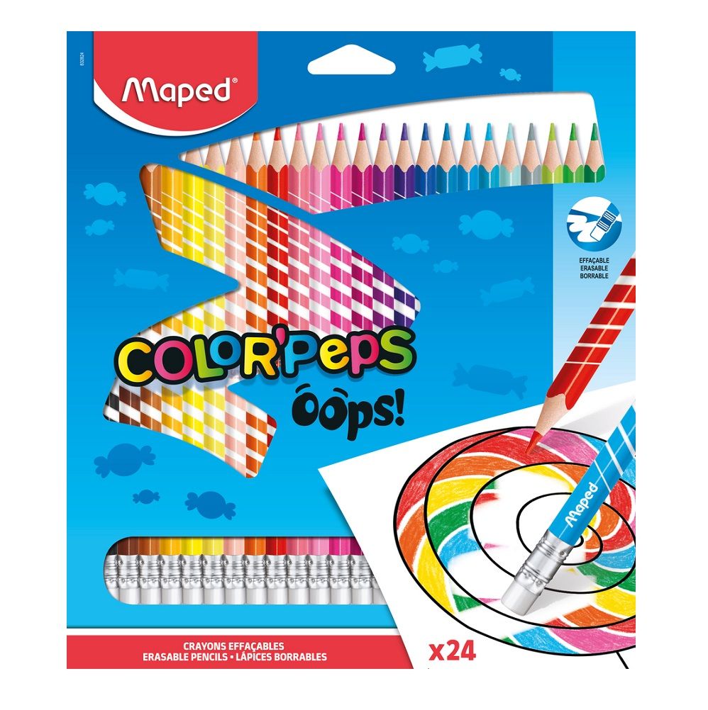 Maped Color'Peps Oops! - 24 Kleurpotloden - Meerkleurig