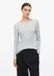 s.Oliver - Chemise côtelée à manches longues et boutons décoratifs - gris chiné - Taille 46