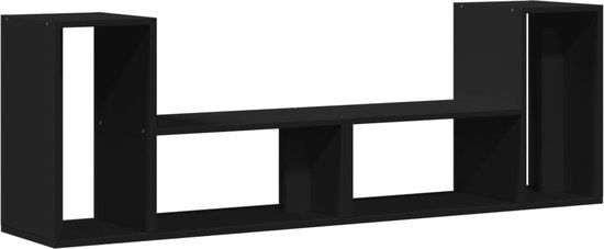 vidaXL Tv-meubelen 2 stuks 75x30x50 cm Bewerkt Hout Zwart