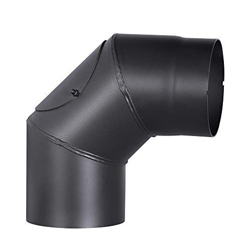 FIREFIX O130/1 R150/BT rookpijp, zwart