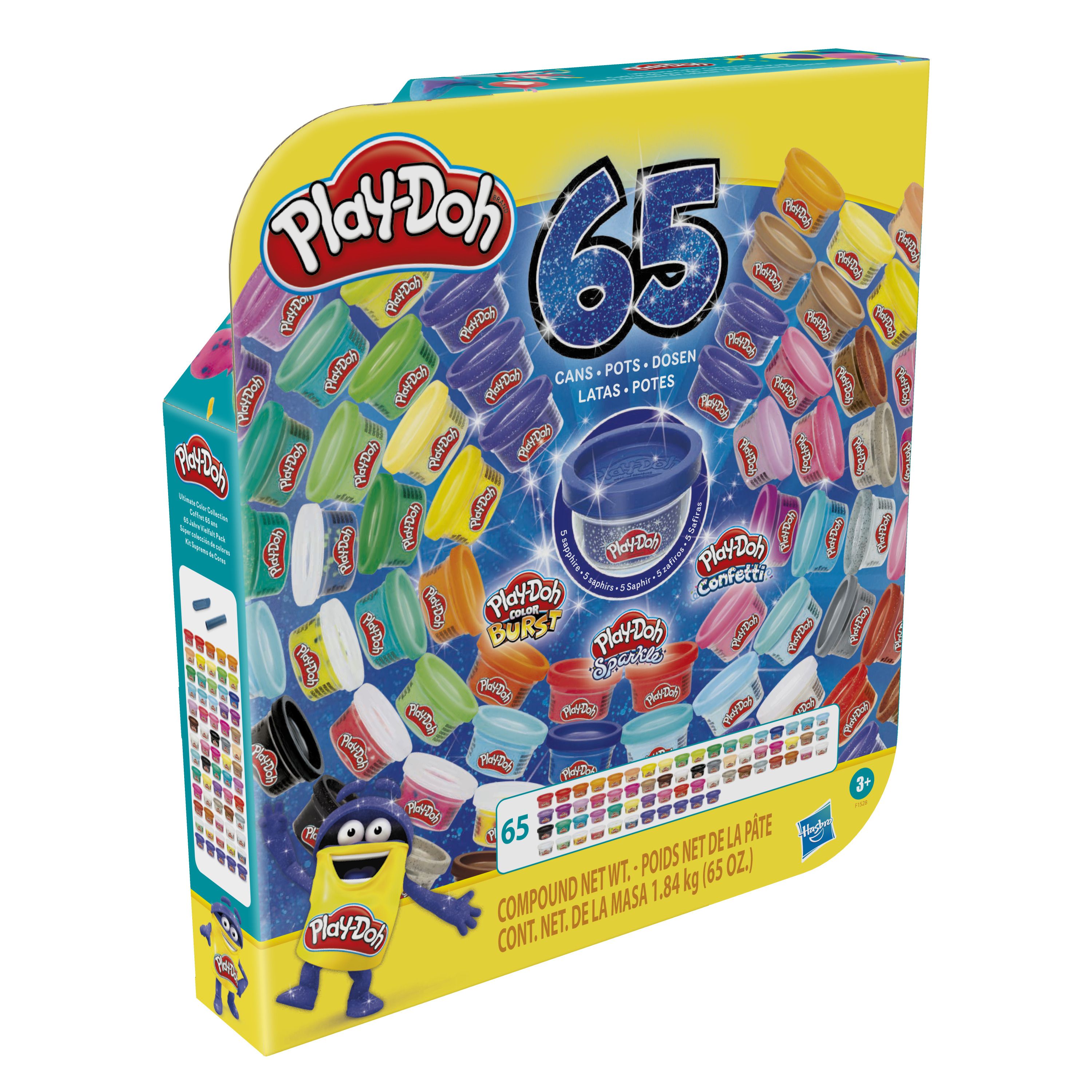 Play-Doh Vier Feest 65 Pack - Klei Speelset