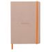 RHODIA 117439C - Soepel Notitieboek Roze Toets - A5 14,8 x 21 cm - Dot Stippen - 160 pagina's - Clairefontaine Ivoor Papier 90 g/m² - Leeslint, Elastieksluiting - Imitatieleer