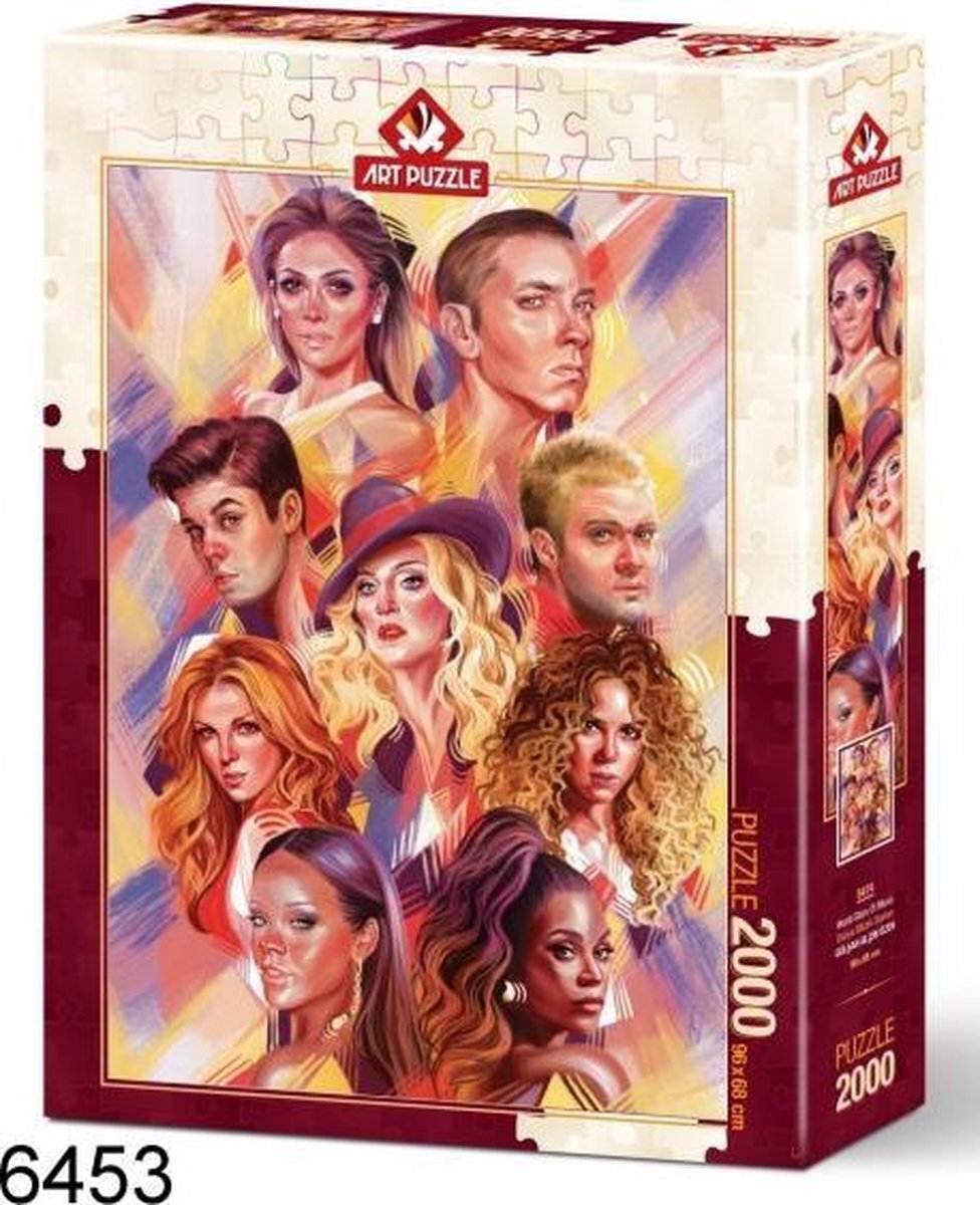 Art Puzzle Art puzzel, legpuzzel, World stars of music, 2000 stukjes