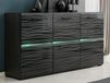 Mobistoxx BLASTER Buffet/bahut 3 portes noir