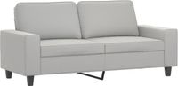 vidaXL Bank 140 cm microvezel lichtgrijs