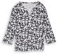 Tom Tailor - Shirt met lange mouwen met patroon - Maat S - blue ginkgo minimal