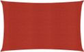 vidaXL Zonnezeil 160 g/m² 4x7 m HDPE Rood