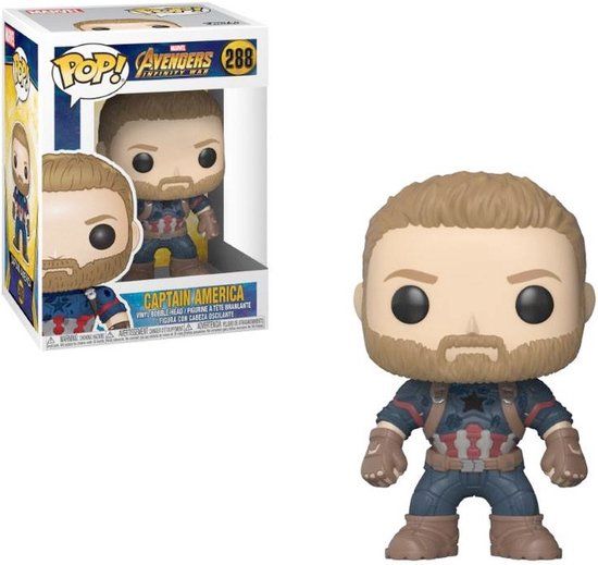 Funko Pop! Avengers Infinity War Captain America - #288 Verzamelfiguur