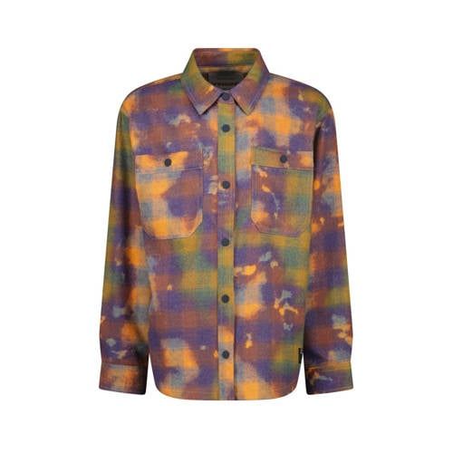 Vingino Lauro Overshirt - Donkerblauw/Oranje - Geruit