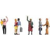 NOCH® Afscheid, met de hand gekleurde figuren, H0 1:87 voor modelbaan en diorama's