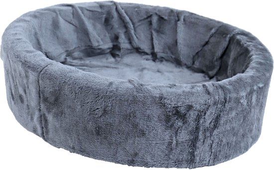 Merkloos Teddy Hondenmand Grijs - 60 cm