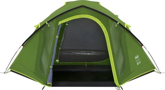 Coleman Darwin 4 Plus Blackout familietent – 4 persoons tent – verduisterende tent – waterdicht - groen