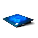 NK Laptop Koeler Stand (Cooling Pad) - 12-17" Laptop Ventilator met Stand, 4 Stille Ventilatoren, 2 USB Poorten, Snelle Koeling, Blauw LED Licht - Zwarte Kleur