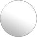 DRW Ronde wandspiegel van metaal en achterkant, MDF, wit, 100 x 1,5 cm, Int. 98,5 cm