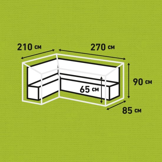 Madison Luxe Loungeset beschermhoes van topkwaliteit 270 x 210 x 65 / 90 cm