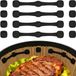 HORCONDORM S.R.L. Airfryer Magnets pour Papier de Cuisson, 12 Pièces Magnets pour Fixation de Papier de Cuisson Airfryer, Accessoires Magnétiques Air Fryer en Silicone Sans BPA Adaptés pour Philips Ninja (Noir)