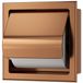 Xellanz Rocko Porte-rouleau de papier toilette avec abattant - Encastré - Bronze brossé cuivre