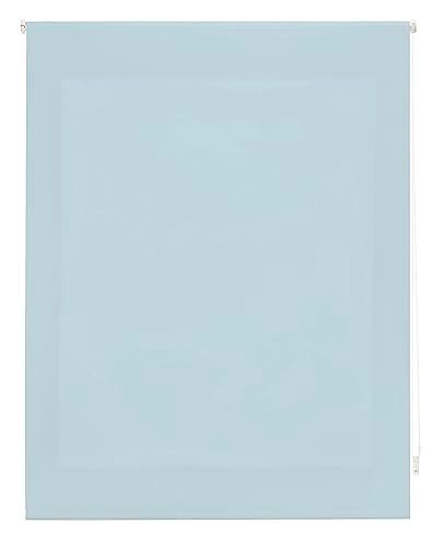 INTERBLIND Premium rolgordijn - 100x175cm - Lichtdoorlatend - Hemelsblauw