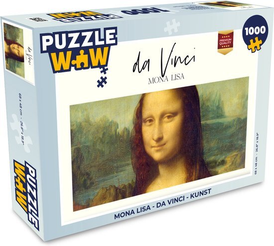 MuchoWow Puzzel Mona Lisa - Da Vinci - Kunst - Legpuzzel - Puzzel 1000 stukjes volwassenen