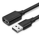 Ugreen USB A naar USB A Verlengkabel Zwart 1m