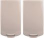MSV Pedaalemmer - 2x - kunststof - beige - 3L - klein model - 16 x 25 cm - Badkamer/toilet