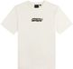 Daily Paper T-shirt Daily Paper Stricker Hommes Unisexe L Coton Col rond Manches courtes Coupe droite Blanc rayonnant Logo Casual