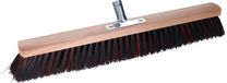 Buemag Bezemkop - Arenga/Elaston mix - zwart/rood - hard - hout - 60 cm