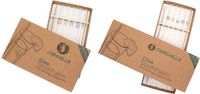 Chinchilla® DUO Rietjes Pack 5 x 15 cm en 5 x 23 cm | Herbruikbare drinkrietjes van BPA-vrij glas | Inclusief opberg- en reinigingsborstel