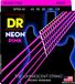 D&R Snaren NPB545 45-125 Medium Set Handgemaakte Neon Hi-Def Roze Coated 5-String Bassnaren