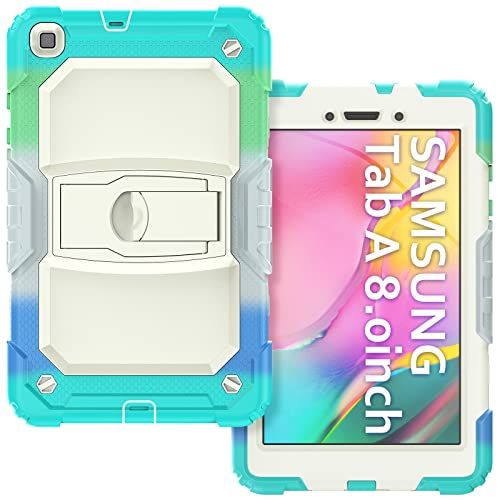 YuanLu Galaxy Tab A 8.0 hoesje / - / - / camouflage blauw