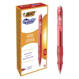 BIC Gel-ocity Original Gelpennen met Kliksysteem Medium Punt (0,7 mm) - Rood, Doos van 12 Stuks