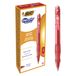 BIC Gel-ocity Original Gelpennen met Kliksysteem Medium Punt (0,7 mm) - Rood, Doos van 12 Stuks