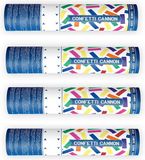 Merkloos / Sans marque Partydeco Confetti papier kanonnen - 8x stuks - kleuren mix - 20 cm - Partyshooter - Feestartikelen