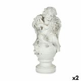 Krist+ Decoratieve figuren Engel Wit 22 x 22 x 48 cm (2 Stuks)