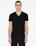 Armani Exchange 8nzt75_zja5z T-shirt Met Korte Mouwen En V-hals Zwart L Man