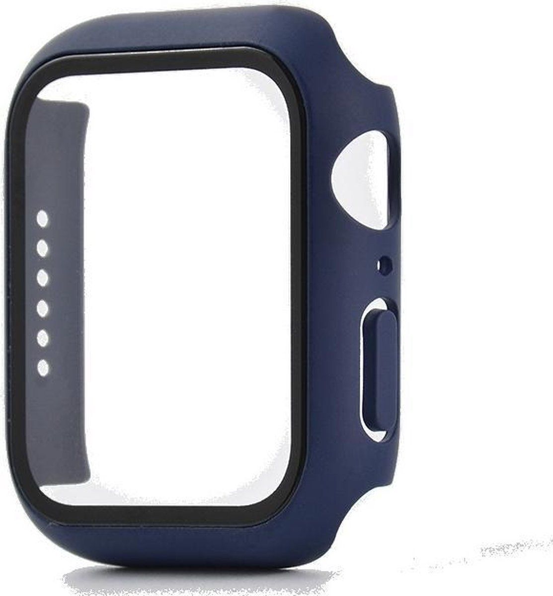 JVS Products Watch 40MM Full Cover Hoesje + Screenprotector - Donkerblauw