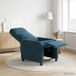 vidaXL Relaxstoel Blauw Fluweel
